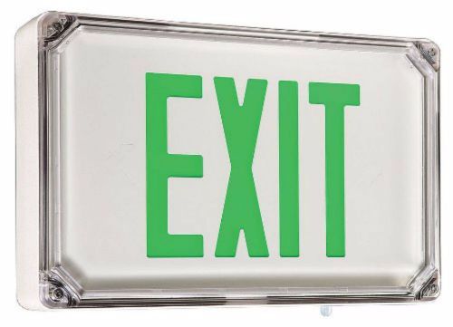 Dual-Lite - SEWLDGW - Exit Sign, 1.8W, LED, Green/Wht, 2S (M1383)