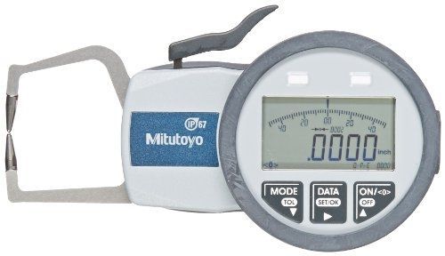 Mitutoyo 209-570 Caliper Gauge, Inch/Metric, Pointed Jaw, 0-0.39&#034; Range,