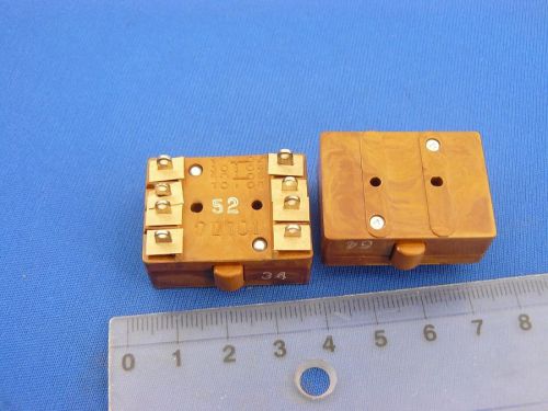 2d701 vintage soviet micro switch  miniature push button / military grade  x 5pc for sale