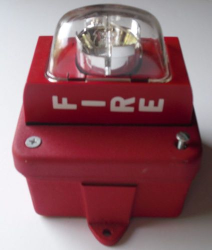SIEMENS FIRE PROTECTION STROBE Model U-S110-1 &amp; RED MOUNTING BOX