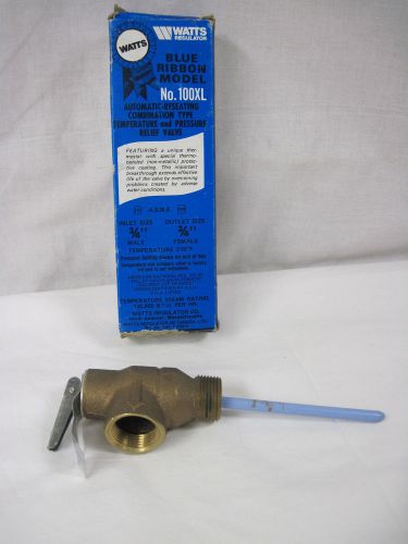 Watts regulator blue ribbon model #100sl temperature &amp; pressure relief valve..mz for sale