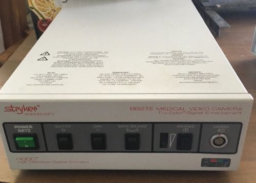STRYKER 882TE MEDICAL VIDEO CAMERA Digital Enhancement Used Endoscopy