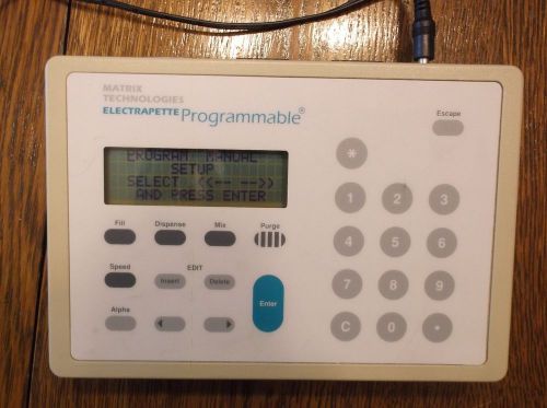 Matrix Technologies Electrapette programmable controller  with AC adapter
