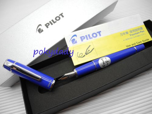 Blue Pilot Prera FPR-3SR Fountain pen fine nib free 2 cartridge with box(Japan)