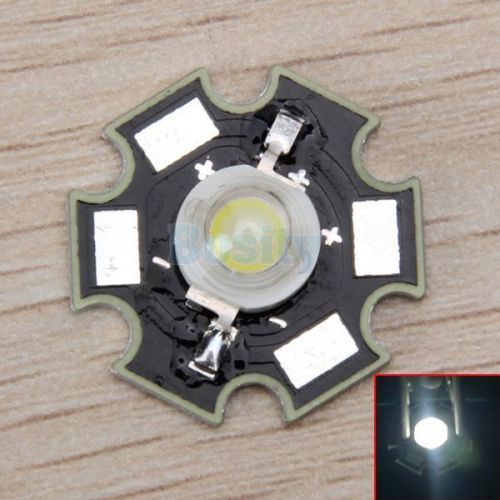 1W High Power Star LED Light Lamp Bulb White 125LM 6500K 3.0V~3.5V DC 350mA