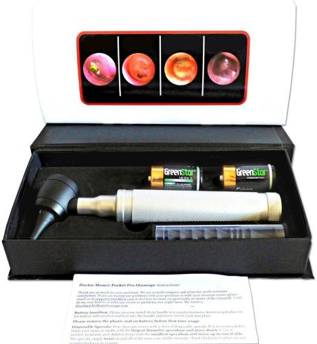 Dr Mom LED PRO Otoscope - PROFESSIONAL full size with our largest diameter op...