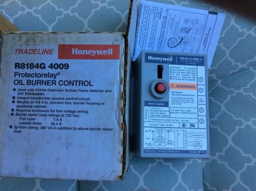 Honeywell r8184g4009 protectorelay Oil Burner Control NEW