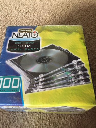 Neato Slim Jewel Cases - 100 Cd/DVD