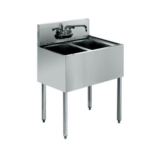 New Krowne KR21-22C - Royal 2100 Series 24&#034; Two Compartment Bar Sink