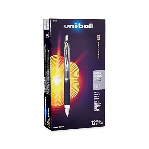 Uni-ball signo gel 207 retractable roller ball pen, medium point, ..., fast ship for sale