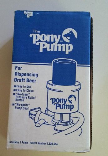 &#034;The Pony Pump&#034; - Keg Tap For Dispensing Draft Beer with Box &amp; Manual