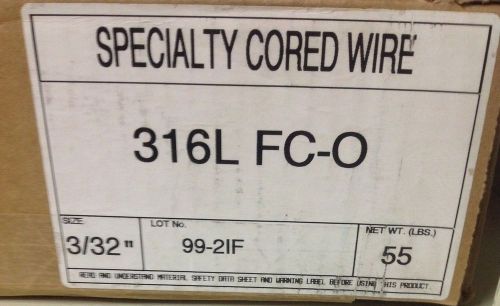 316L FC-O stainless Specialty cored wire 3/32  55lbs roll