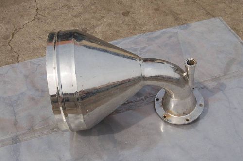 Hopper funnel stainless steel liquid feeding bin industrial right angle 90 degre for sale