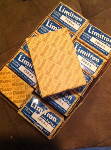 LIMITRON KWN-R-6 Fast Acting Fuses Class RK1 Current Limiting Lot Of 10 Ten