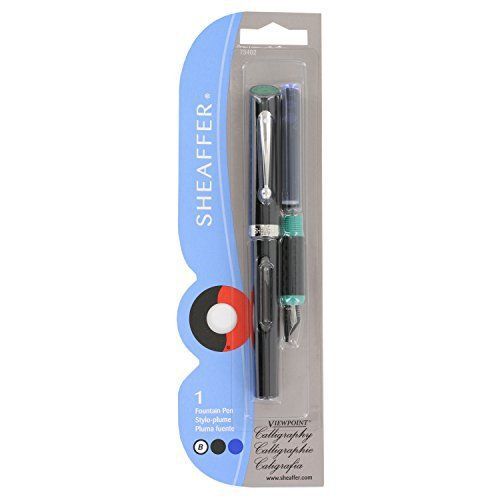 Sheaffer Viewpoint Calligraphy Pen, Orange, Carded with (2) ink cartridges: B...