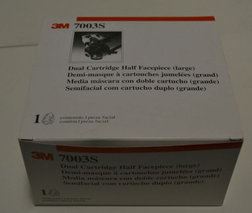 3M 7003S Dual Cartridge Respirator 1/2 Face Mask Size Large FACEPIECE