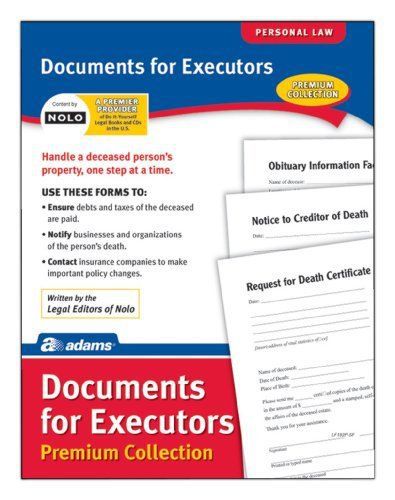 Adams Documents for Executors Premium Forms Collection (LF192P)