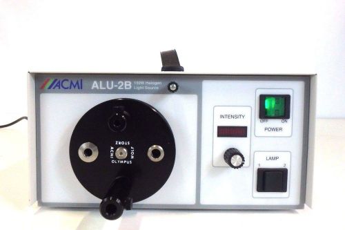 ACMI ALU-2B Dual Lamp Medical 150W Halogen Endoscopy Light Source w/ Manual