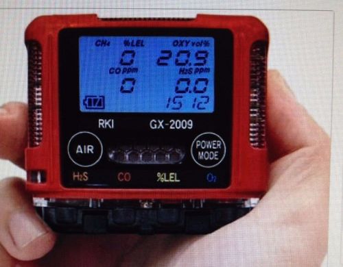 New !! rki instruments gx-2009 multi-gas monitor #72-0314rkc 3/16 date code for sale