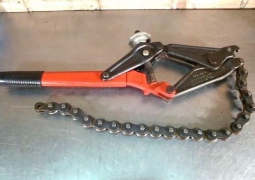 Wheeler rex ratchet operated soil pipe cutter w/ 27&#034; chain for sale