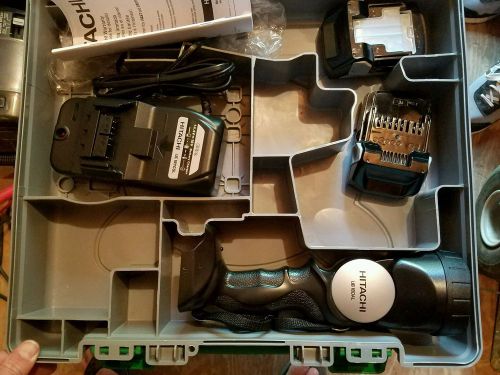 hitachi lithium 2 bsl 1815x 18v batteries and charger and light