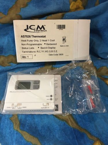 Icm controls simple comfort non-programmable thermostat backlit display sc2201l for sale