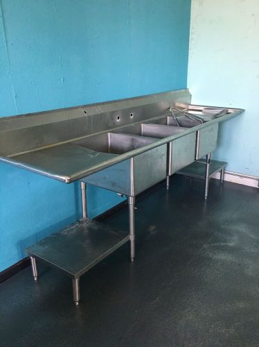 3 compartment sink for sale