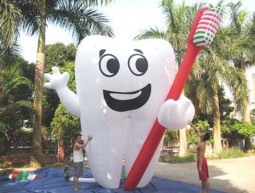 Inflatable tooth 4m high decorations Tree Advertising Display Shop Dentist