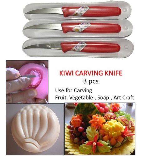 KIWI STAINLESS THAI FOOD CRAFT CARVING KNIFE KITCHEN TOOL FRUITS VEGETABLE SOAP