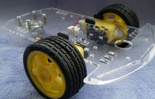 Two wheel robotic tracking car electronic diy kit for sale