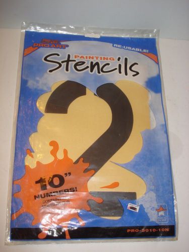 GIANT 10&#034; NUMBER STENCILS RE-USABLE - PRICED 2 SELL - NEW &amp; UNOPENED free ship