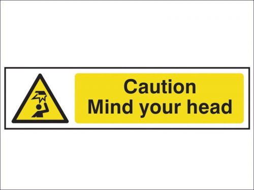 Scan - Caution Mind Your Head - PVC 200 x 50mm
