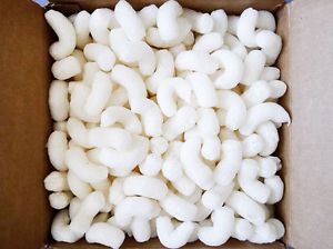 Lightweight Shipping/Packing Biodegradable Styrofoam Noodle/Peanuts 10&#034; Cube Box