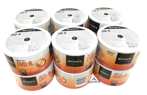 600 sony blank dvd-r dvdr recordable logo branded 16x 4.7gb 120min media disc for sale