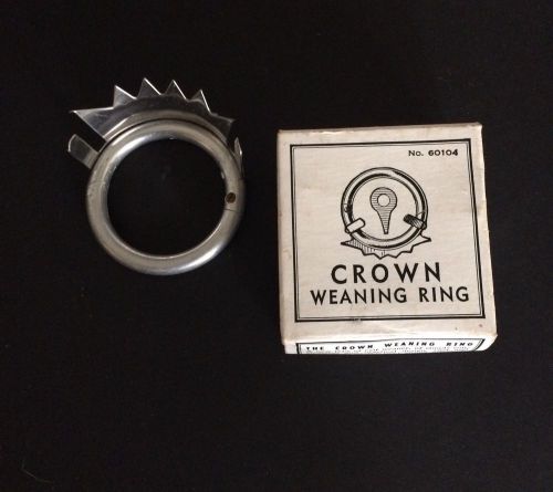Weaner crown calf size milking stops sucking durable self piercing ring for sale