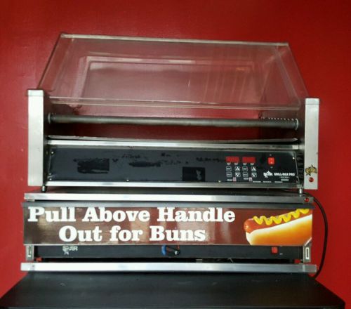 Star 50 digital hot dog roller grill w sneeze guard &amp; bun warmer! tested, nice! for sale