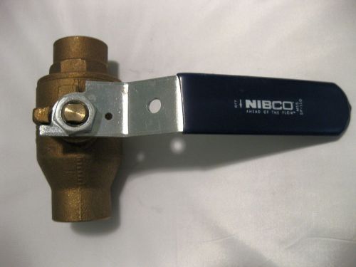 Nibco mss sp-110 brass bronze ball valve 1-1/4&#034; x 1-1/4&#034;  new for sale