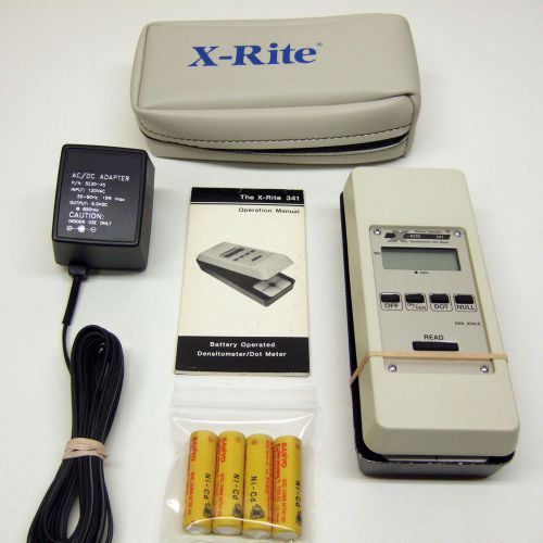 X-rite 341 battery operated b/w transmission densitometer excellent condition for sale