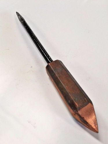 ETM Copper Tip Soldering Tool Hand Held #3 Iron Pointed Tin Metal