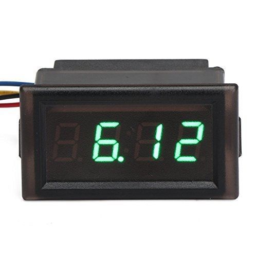 Drok® waterproof digital clock alarm meter dc 4.5-30v 24-hour car clock 0.4&#034; for sale