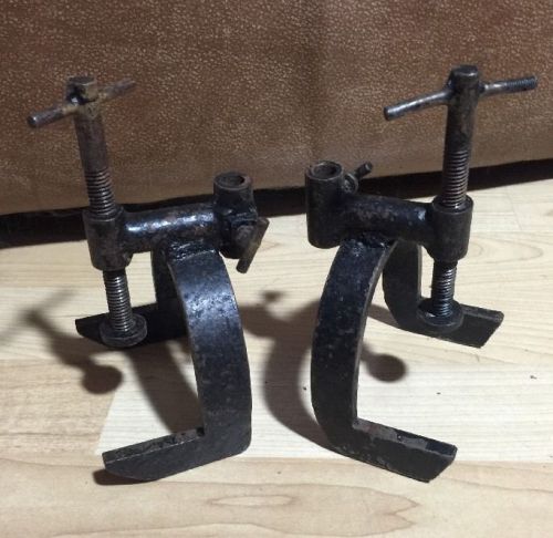 2 VINTAGE LABORATORY EQUIPMENT TABLE CLAMPS STANDS