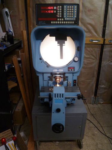 Optical comparator deltronic dh14 with deltronic mpc5 dro digital readout for sale