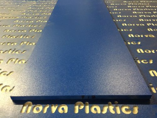 PLAYBOARD 1/2&#034; THICK BLUE HDPE 11&#034; X  48&#034; CUT OFF IN THIS SALE