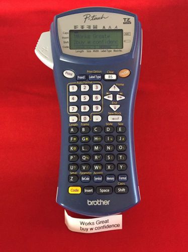 Brother p-touch pt-1400 hand help label maker thermal printer tz tape 1/4&#034; - 1&#034; for sale