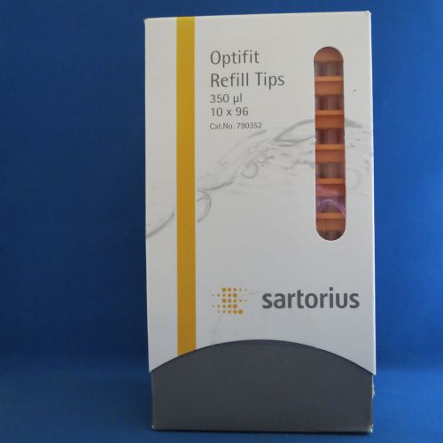 10 Refills Sartorius OptiFit 5 - 350µL Pipette Tips Refill Tower #790352 Pipet