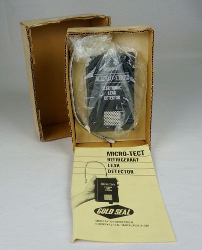 Vintage gold seal micro-tect refrigerant leak detector nm w/ orig. box,ppw for sale