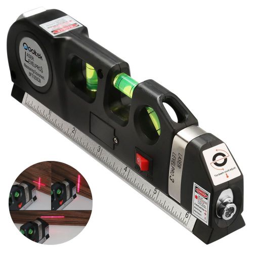 Qooltek Multipurpose Laser Level laser measure Line 8ft+ Measure Tape Ruler A...