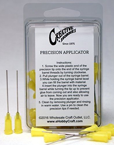 Creative Hobbies® 20 Gauge 1.5 Inch, Yellow Color, Precision Applicator