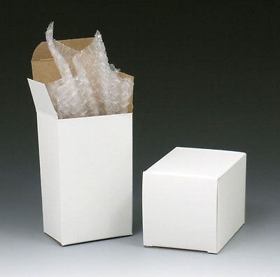 3-1/2&#034; x 2-1/2&#034; x 5-1/2&#034; White Reverse Tuck Top Boxes (.024&#034;)