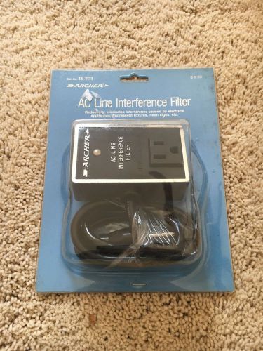 Vintage Rare Archer Radio Shack AC Line Interference Filter #15-1111A - New